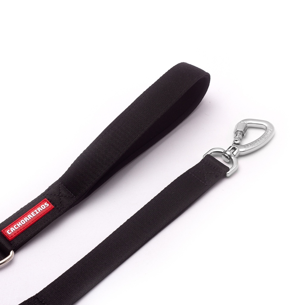 CACHORREIROS SUPER GUIA CORREA GRANDE BLACK