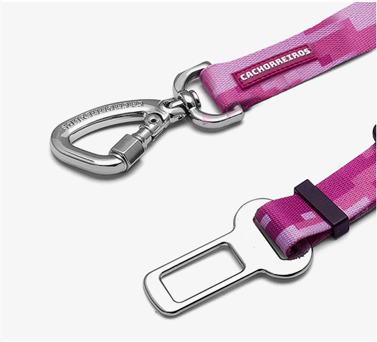 CACHORREIROS CORREA CINTURON DE SEGURIDAD CAMUFLAJE ROSA TALLA P - S