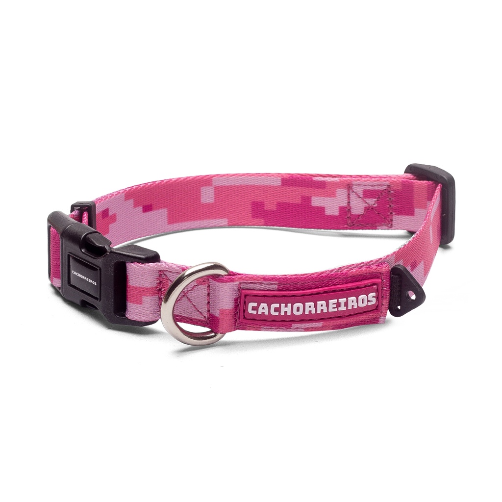 CACHORREIROS COLLAR CAMUFLAJE ROSA TALLA P - S