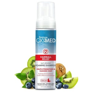 [TR-120] OXYMED WATERLESS HAIRBALL RELIEF SHAMPOO PARA GATOS 220ML